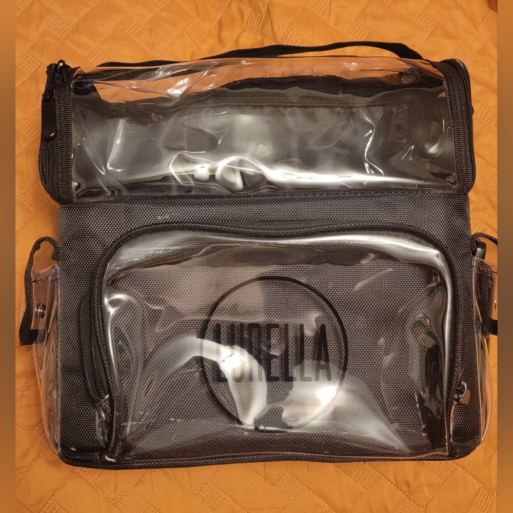 LURELLA Makeup Brushes Bag w strap (Like new)  11 inches × 6 inches